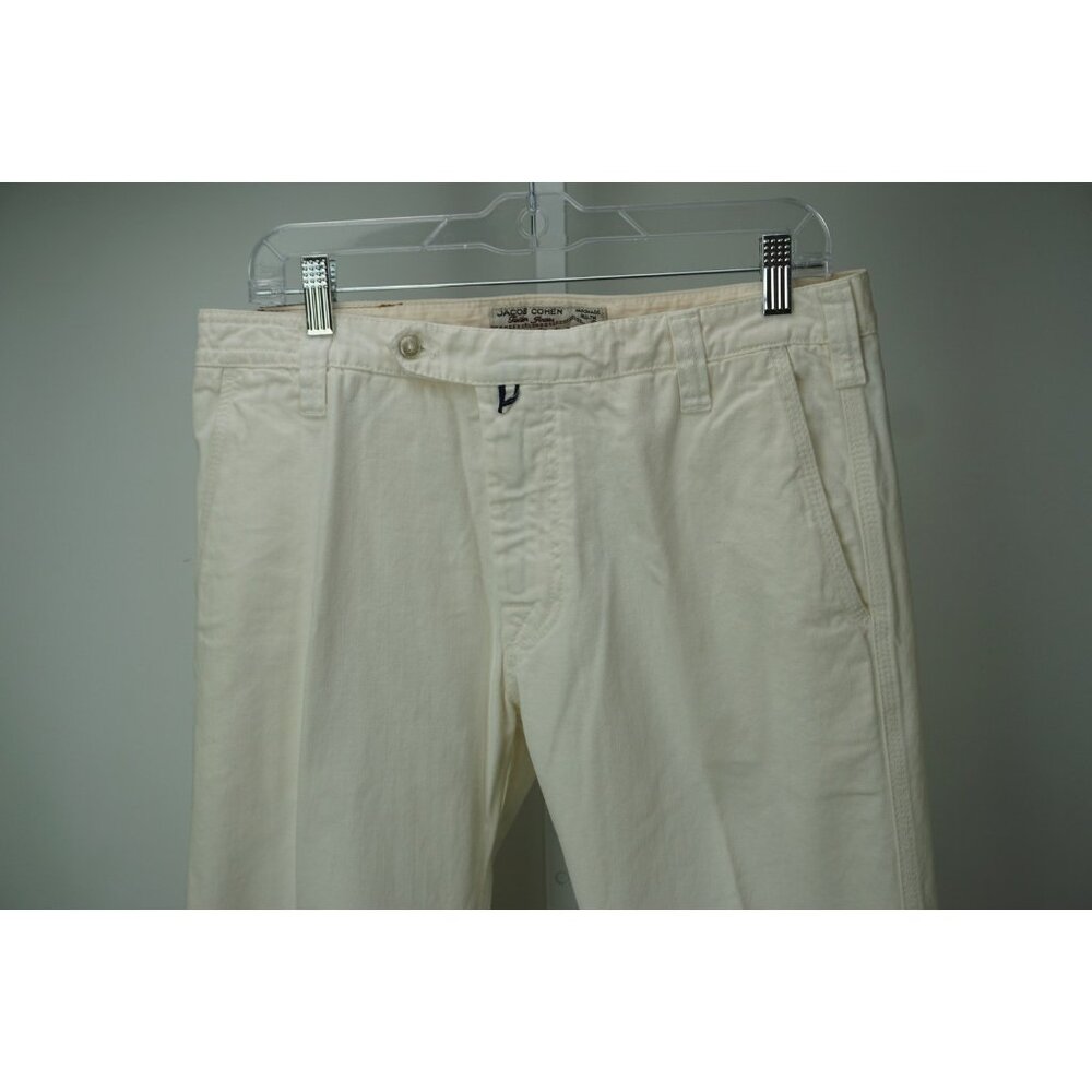 Jacob Cohen White Tailor Jeans Japanese Fabric Hand Made Cotton Brand New